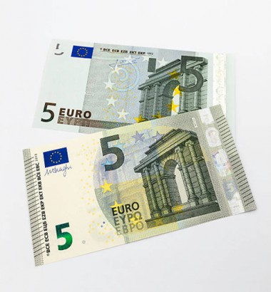 Biljetten van 5 euro